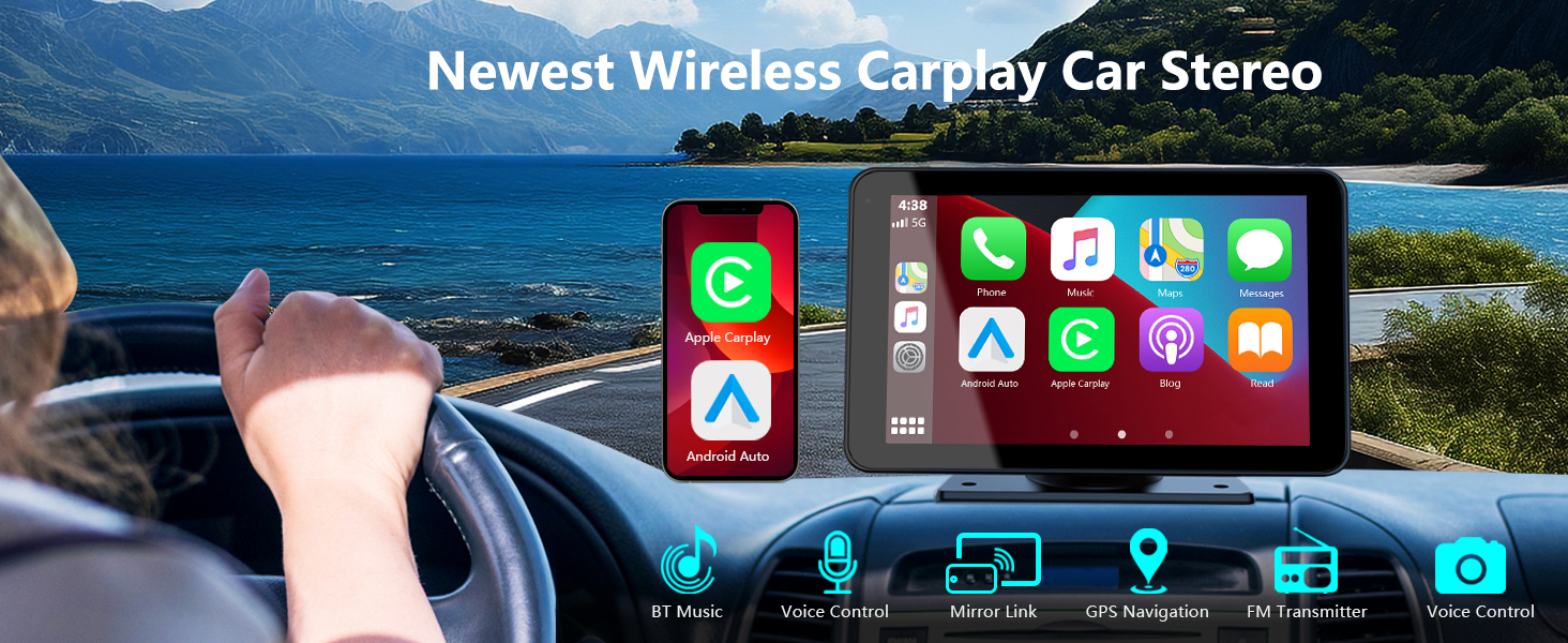 wireless carplay car stereo