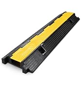Yescom Cable Ramp Protector 1 Channel Garden Hose Protecitive 22000 Lbs Load Capacity Heavy Duty ...