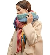 Temminc Women's Warm Scarf,Colorful Soft Comfort Elegant Cold Weather Pashmina Shawl,Fashion Long...