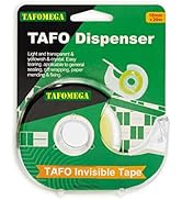 Gift Wrap Tape, 1 Roll Invisible Gift Wrapping Tape Frosted Writable Invisible Tape with Dispense...