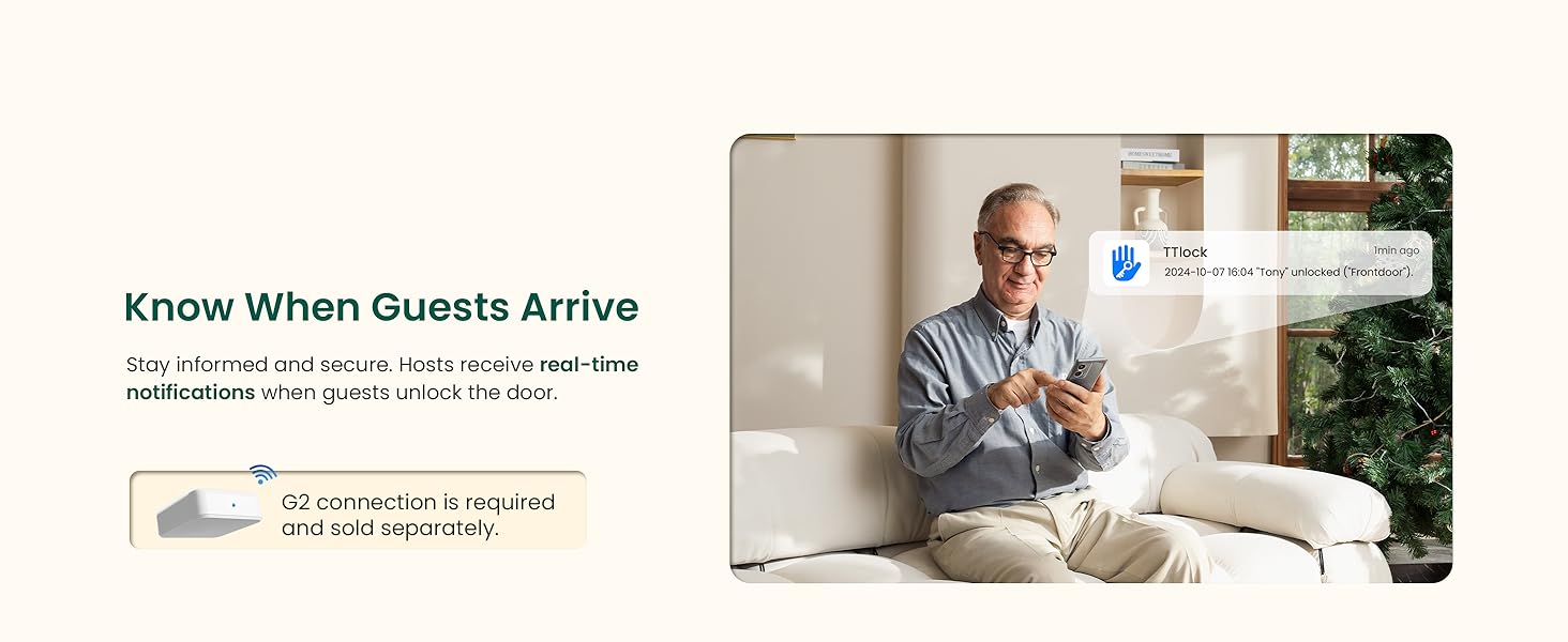 know when guests arrive