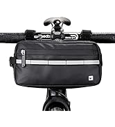 Rhinowalk Bike Bag, Bike Handlebar Bag, WaterproofBike Basket Bicycle Front Bag Shoulder Bag Wais...