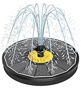Yzert Solar Bird Bath Fountains,3.5W Glass Panel Solar Fountain Pump for Bird Bath No Battery,Sol...