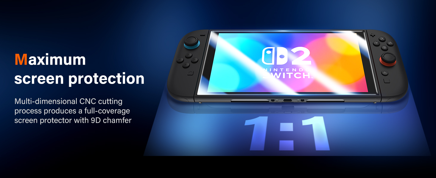 Tempered Glass Screen Protector for Nintendo Switch 2