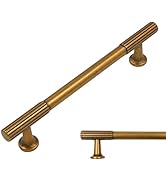 Amerdeco 10 Pack Antique Brass Cabinet Pulls 5 Inch(128MM) Hole Centers Kitchen Cabinet Handles H...