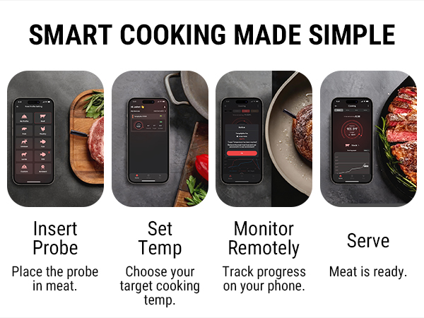 how to use this smart meat thermometer