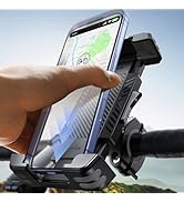 JOYROOM Bike Phone Holder [Hidden Tracker Storage] Motorcycle Phone Mount [1S Auto Lock] Phone Ho...