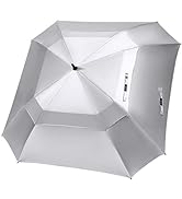 G4Free Extra Large Golf Umbrella 62/68 inch Vented Square Umbrella Windproof Auto Open Double Can...