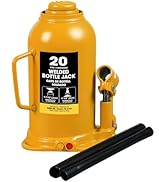 Torin 20 Ton (40,000 LBs) Welded Hydraulic Car Bottle Jack for Auto Repair and House Lift, Orange