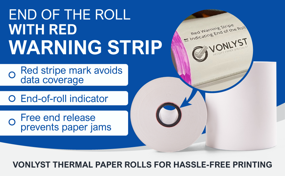 Epson Thermal Printer Paper Vonlyst Paper Receipt Thermal Paper Roll 3 1/8 x 230 
