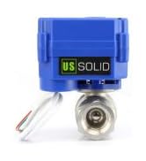 Motorized Ball Valve- 1/2" Stainless Steel Ball Valve with Full Port, 9-24V AC/DC and 2 Wire Auto...