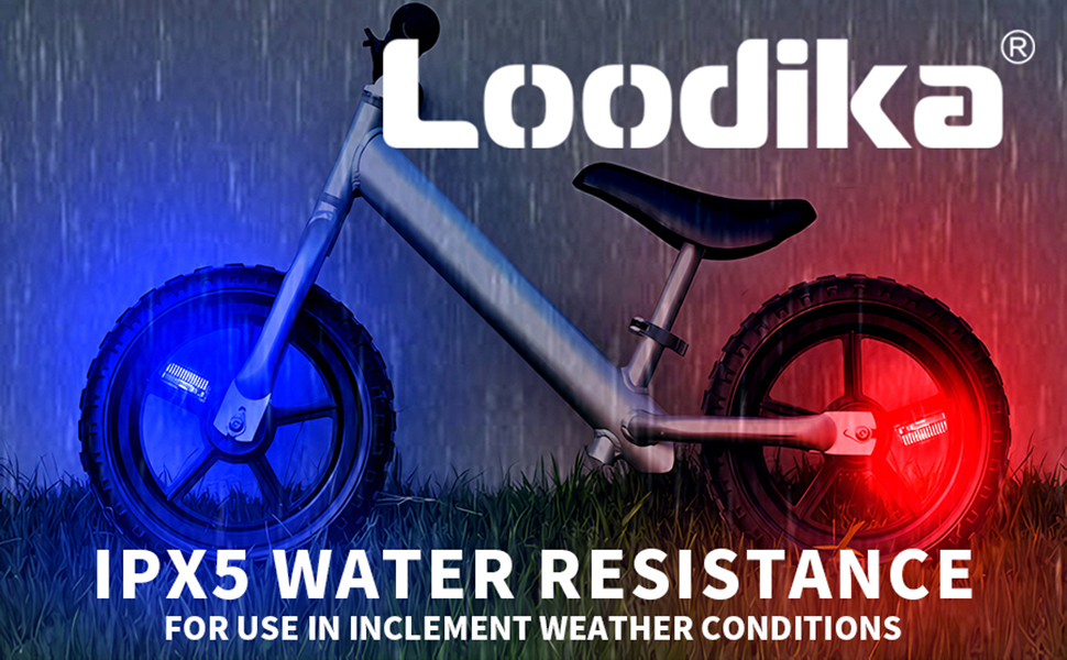 This bike wheel lights is waterproof, so you don't have to worry about riding in rainy days!