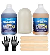 6 Lb Density Expanding Pour Foam Kit, 2 Part Liquid Urethane Closed Cell Foam for Boat Buoyancy, ...