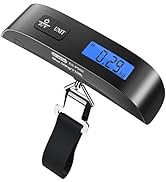 Dr.meter Luggage Scale: Travel Essentials, Backlight LCD Display 110lb/50kg Luggage Weight Scale ...