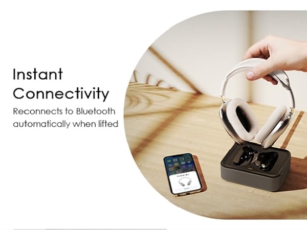 apple airpod max wireless charging station charger base dock stand headphone mount airpodsmax