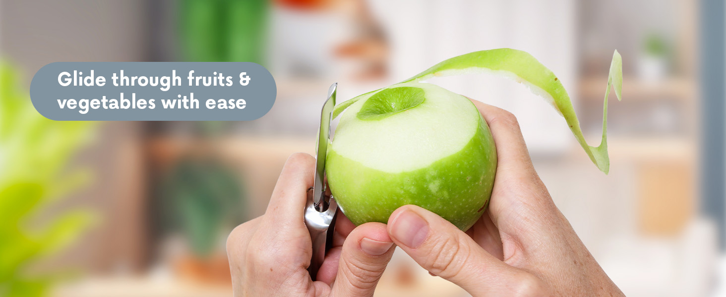 Linden Sweden Jonas Peeler Comfort Meets Safety Ergonomic Soft-grip handle peelers for kitchen