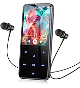 AGPTEK 64GB MP3 Player with Bluetooth, M3 2.4 inch Music Player with Speaker and FM Radio, Touch ...