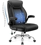 Office Chair, Big and Tall Ergonomic Desk Chair, Executive Leather Computer Chair with Adjustable...