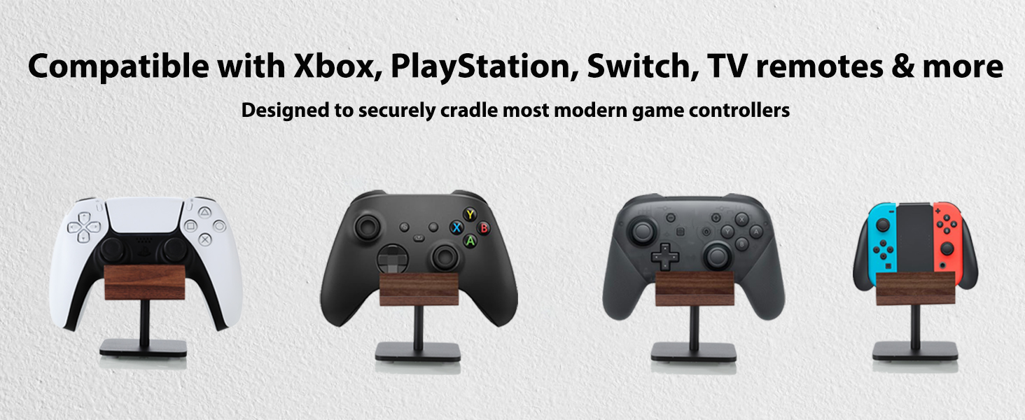 Wood Game Controller Stand Compatible for Xbox, PS5
