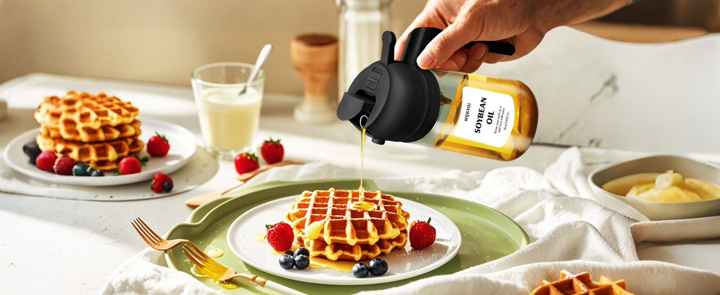 Olive Oil Dispenser Bottle for Kitchen Gadgets and Air Fryer Accessories, Sprayer for Cooking