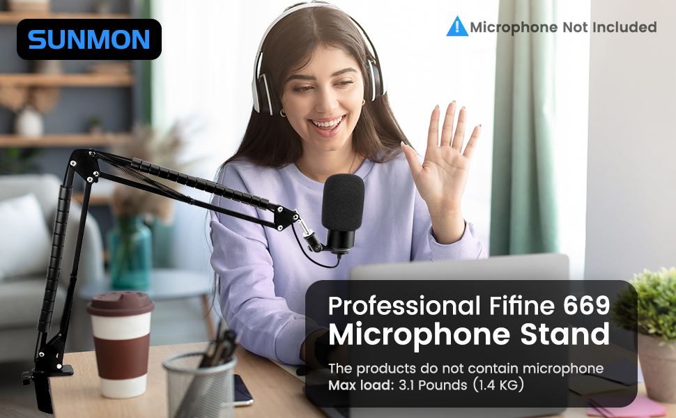 fifine K669 k669b pop filter, pop shield, mic windscreen, microphone foam, mic pop shield