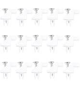 15 Pack White Shelf Support Pins - Replacement for IKEA Part #101558, #10077788 - Fits Pax, KOMPL...