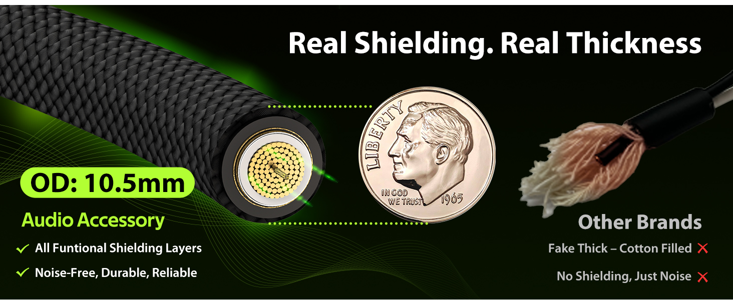 10.5mm OD Speaker Cable 1/4 Inch