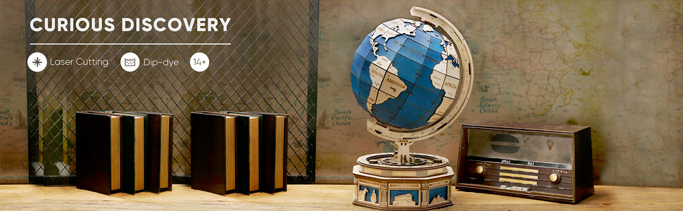 rokr 3d wooden puzzle for adults globe