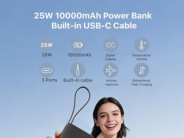 25W 10000mAh Power Bank