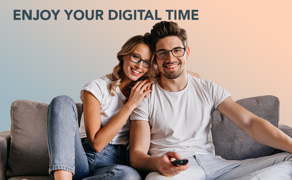 BLUE LIGHT BLOCKING GLASSES - Enjoy your digital time