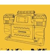 BUNKER INDUST Tire Inflator Portable Air Compressor Pump BI-DUAL-AC-PTP-FRD