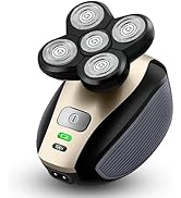Bald Shavers for Men - Telfun Upgrade 5-in-1 Electric Head Shavers for Bald Men, 100% Waterproof ...
