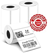 690Pcs Thermal Paper Stickers, 3 Rolls 1.57''x1.18''(40x30mm) for Thermal Label Printer T50M Pro,...
