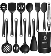 Silicone Kitchen Utensils Set, Heat Resistant Silicone Cooking Utensils, Spatula, Spoon, Whisk, T...