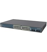 EnGenius 24 Gigabit 802.3at/af PoE+ Port Full Power Layer 2 Managed Switch, 4 SFP Ports, 410W PoE...