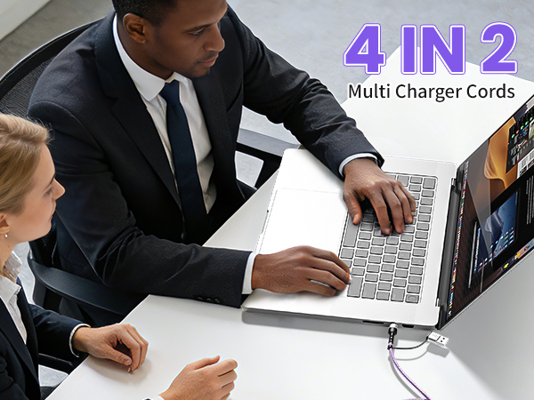4 in 2 Multi Charger Cords