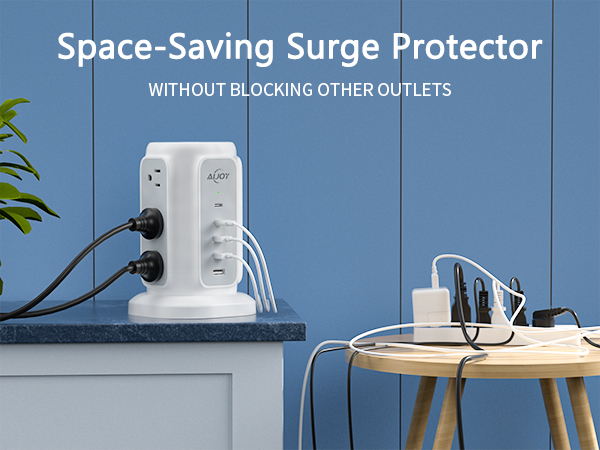 Space-Saving Surge Protector