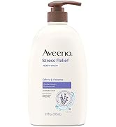 Aveeno Stress Relief Body Wash with Soothing Oat &amp; Lavender Scent for Sensitive Skin, Moisturizin...