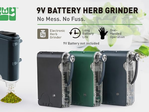 Mamba Chewy 0.5g Gray Battery Powered Automatic Electric Herb Grinder