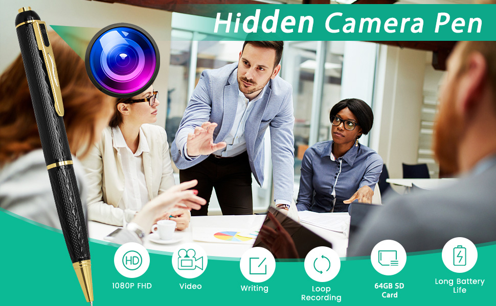 Nanny Cam Pen, Nanny camera with audio/video, hidden camera with audio/video