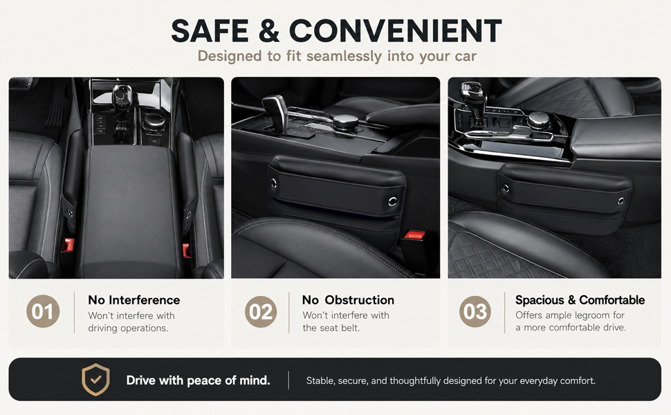 Car Seat Gap Filler Organizer