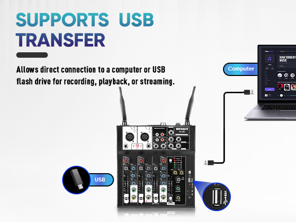 SUPPORTS USB TRANSFER
