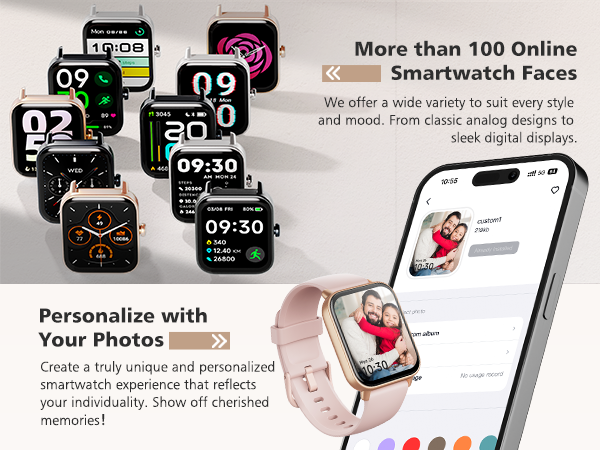 100+ online watch face and DIY watch face