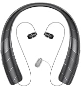 MOCANIO Bluetooth Neckband Earphones, Wireless Earbuds with 48H Playtime, 4 Speaker Surround Soun...