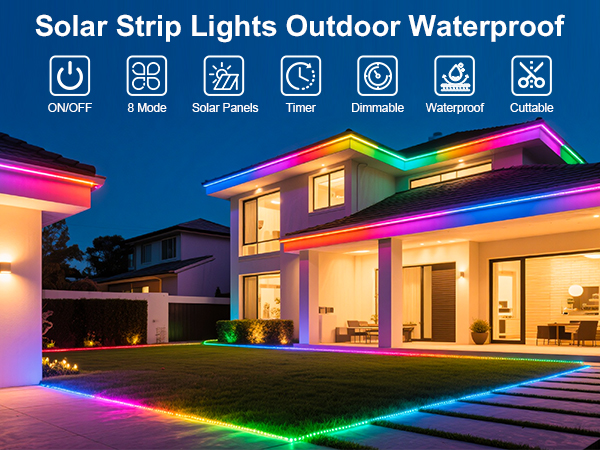 outdoor led strip lights waterproof