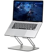 Foldable Portable Laptop Computer Stand, Well-Built Adjustable Folding Anti-Skid Raise Tilt Align...