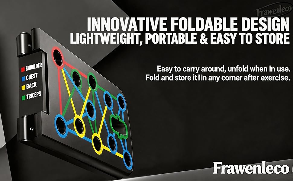 FRAWENLECO Foldable Push Up Board