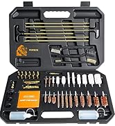 PERWIN Universal Gun Cleaning Kit, Cleaning Supplies with Brass Rods and Tough Carrying Case