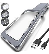 MagniPros 6X Rechargeable LED Magnifying Glass, Anti-Glare Lens &amp; Full Dimmable Lighting to Relie...