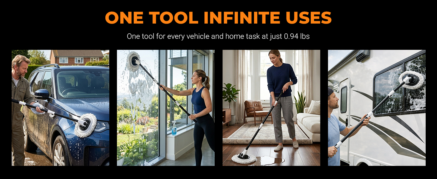 One tool for every vehicle and home task at just 0.94 lbs